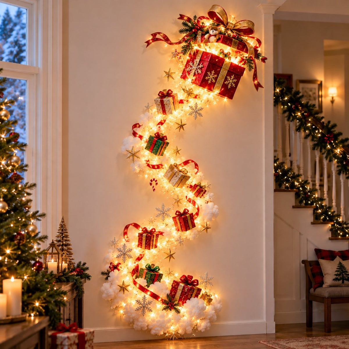 ✨Wandleuchte „Christmas Magic Trail“ – Ein bisschen Weihnachtszauber direkt an Ihrer Wand✨