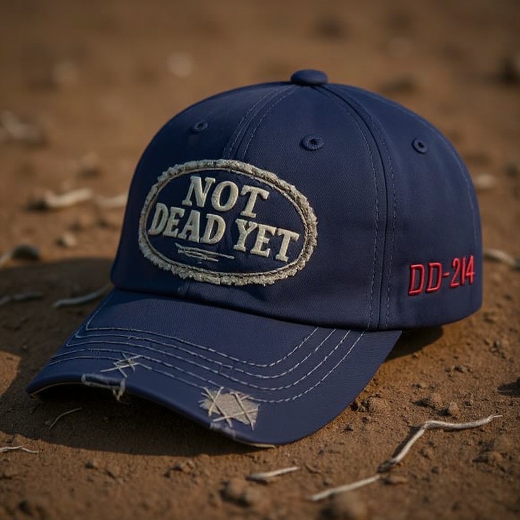 NOT DEAD YET – Vintage-Waschung Baseballkappe