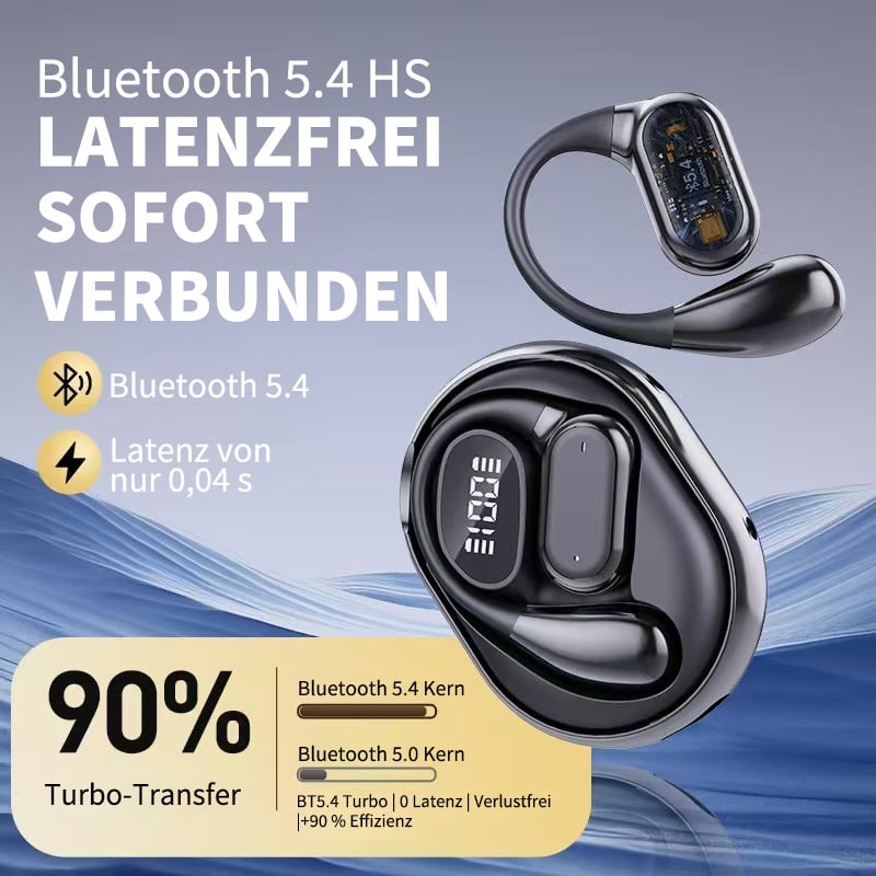 🏆#1 Bestseller ⏰ 49 % RABATT 💎AI-Übersetzung Kabellose OWS Bluetooth 5.4-Ohrhörer (kompatibel mit iOS und Android)