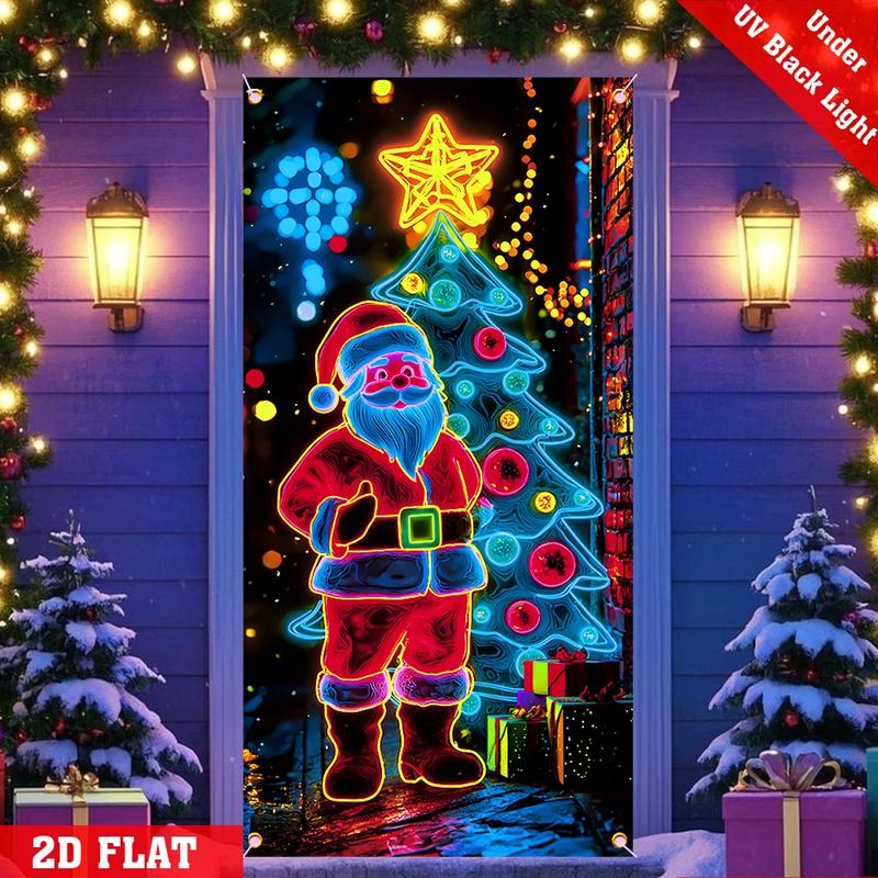 Fluoreszierender Weihnachts-Türbehang Party-Banner