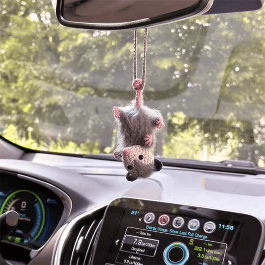 🔥 LETZTER TAG 49 % RABATT – Possum-Autoanhänger (100 % handgestrickt)