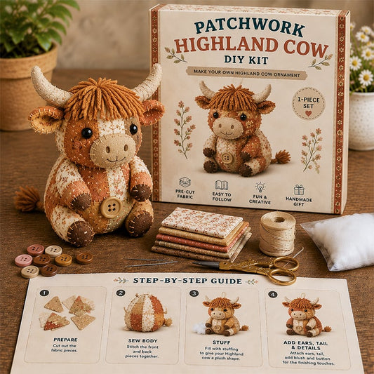 🧵DIY-Patchwork-Tier-Set – Gestalte deine eigenen niedlichen Tiere