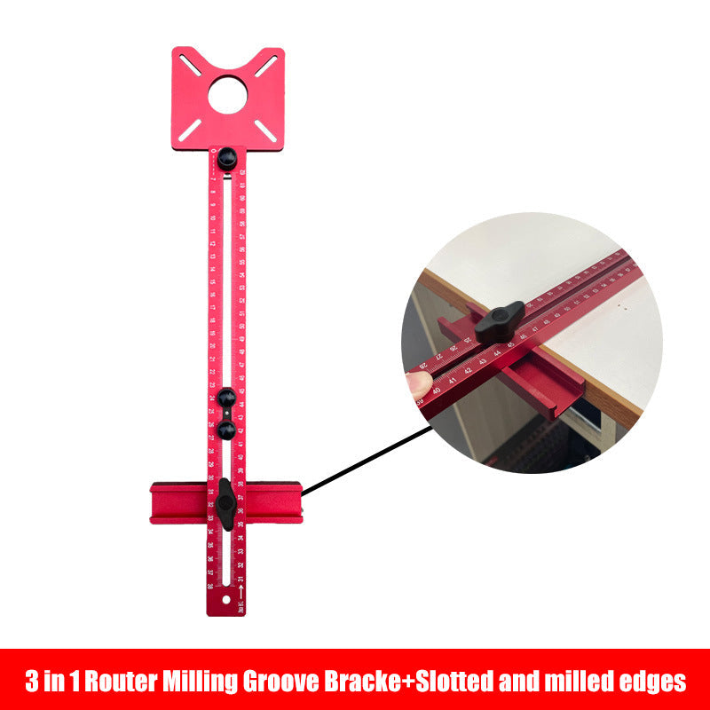 🔧 NUR FÜR BEGRENZTE ZEIT: 50 % RABATT! ✨ 3-in-1-Fräshalter für Nuten – verstellbar, Zoll-/cm-Skalen, modularer Aufbau 🛠️