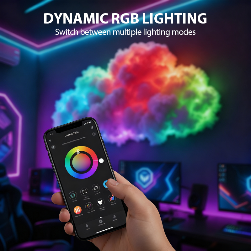 ⏳ Zeitbegrenztes Sonderangebot ⏰ DIY LED-Beleuchtungsdekoration „Gewitterwolke“ mit USB-Stromversorgung 🌈☁️