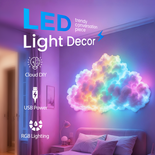 ⏳ Zeitbegrenztes Sonderangebot ⏰ DIY LED-Beleuchtungsdekoration „Gewitterwolke“ mit USB-Stromversorgung 🌈☁️