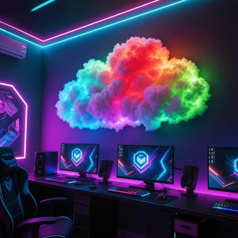 ⏳ Zeitbegrenztes Sonderangebot ⏰ DIY LED-Beleuchtungsdekoration „Gewitterwolke“ mit USB-Stromversorgung 🌈☁️