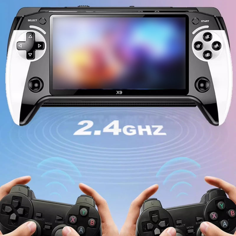 🎮 NUR FÜR BEGRENZTE ZEIT: 50 % RABATT! ✨ Tragbare Retro-Arcade-Konsole – 5,5-Zoll-HD-Bildschirm, 9 Emulatoren, kabellos 🕹️