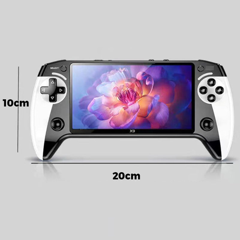 🎮 NUR FÜR BEGRENZTE ZEIT: 50 % RABATT! ✨ Tragbare Retro-Arcade-Konsole – 5,5-Zoll-HD-Bildschirm, 9 Emulatoren, kabellos 🕹️