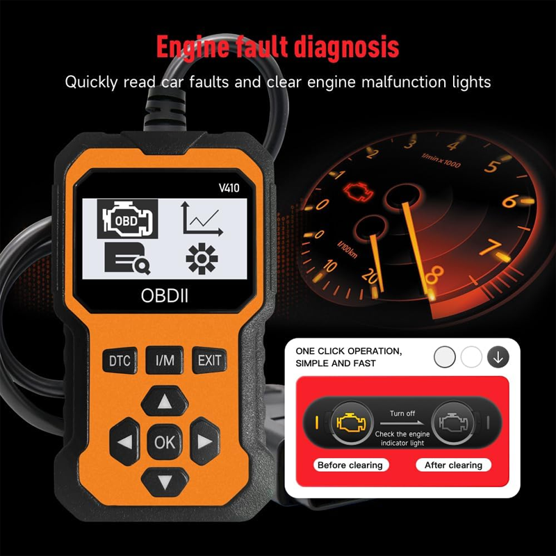 🔧🚗Professioneller OBD2-Scanner – Vollständige Diagnose, Löschen von Codes mit einem Klick und mehrsprachig! 📊💡