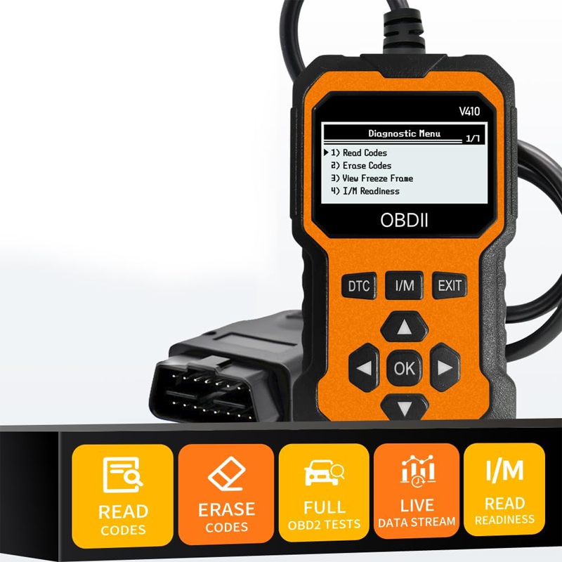 🔧🚗Professioneller OBD2-Scanner – Vollständige Diagnose, Löschen von Codes mit einem Klick und mehrsprachig! 📊💡
