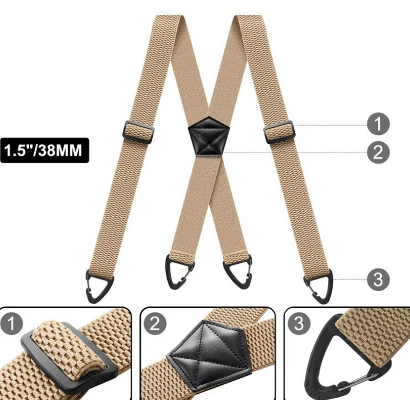 👔 NUR FÜR KURZE ZEIT: 50 % RABATT! 🔥 Herren-Hosenträger mit X-Rücken und robusten Hakenverschlüssen – breit, verstellbar und strapazierfähig für Arbeit und Freizeit 🎩