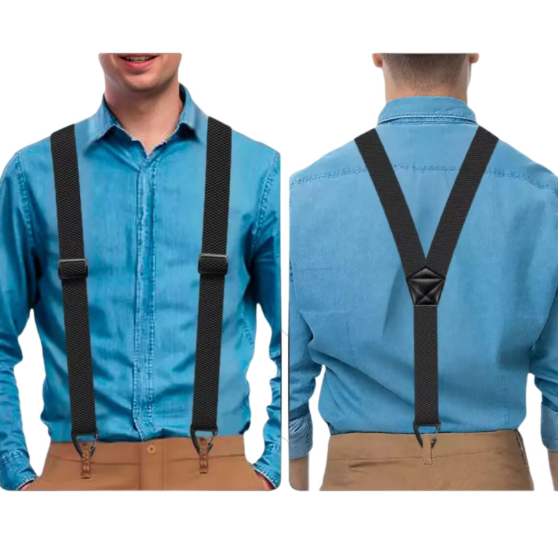 👔 NUR FÜR KURZE ZEIT: 50 % RABATT! 🔥 Herren-Hosenträger mit X-Rücken und robusten Hakenverschlüssen – breit, verstellbar und strapazierfähig für Arbeit und Freizeit 🎩