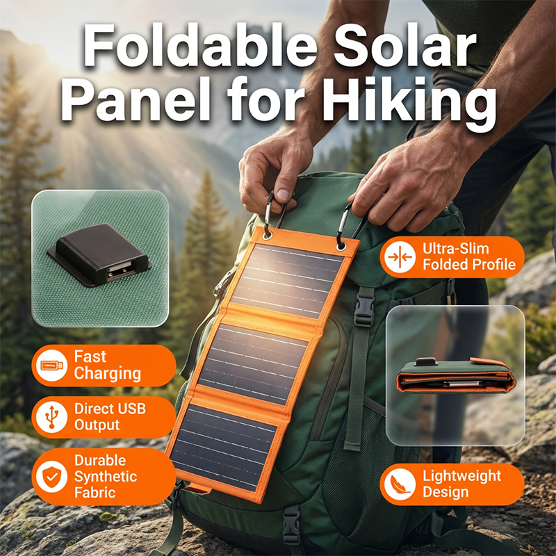 ☀️ NUR FÜR BEGRENZTE ZEIT: 50 % RABATT! ✨ Tragbares Solarpanel – faltbar, USB-Aufladung, wetterfest 🎒