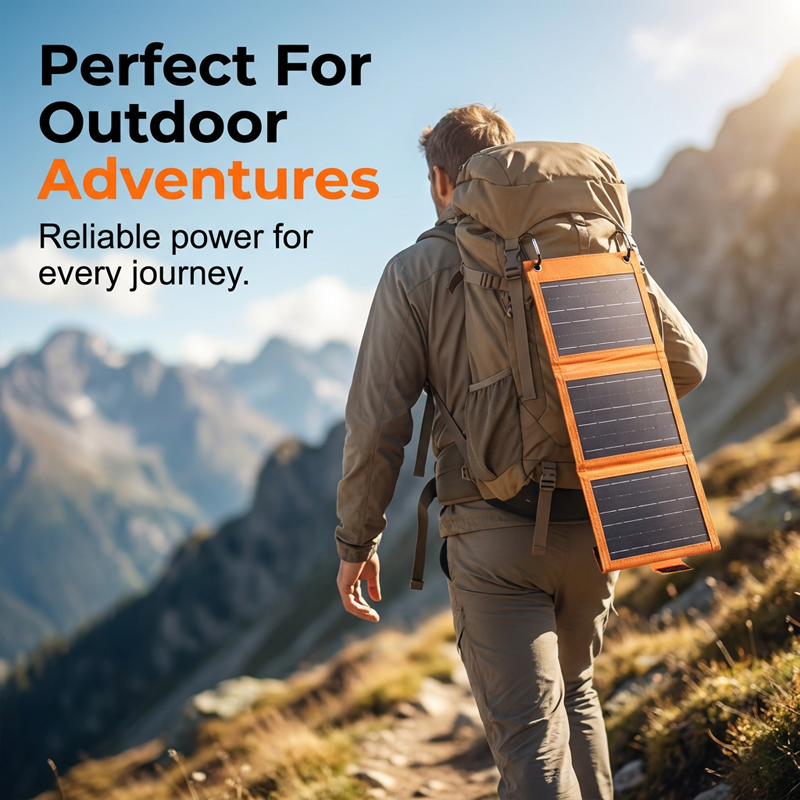 ☀️ NUR FÜR BEGRENZTE ZEIT: 50 % RABATT! ✨ Tragbares Solarpanel – faltbar, USB-Aufladung, wetterfest 🎒