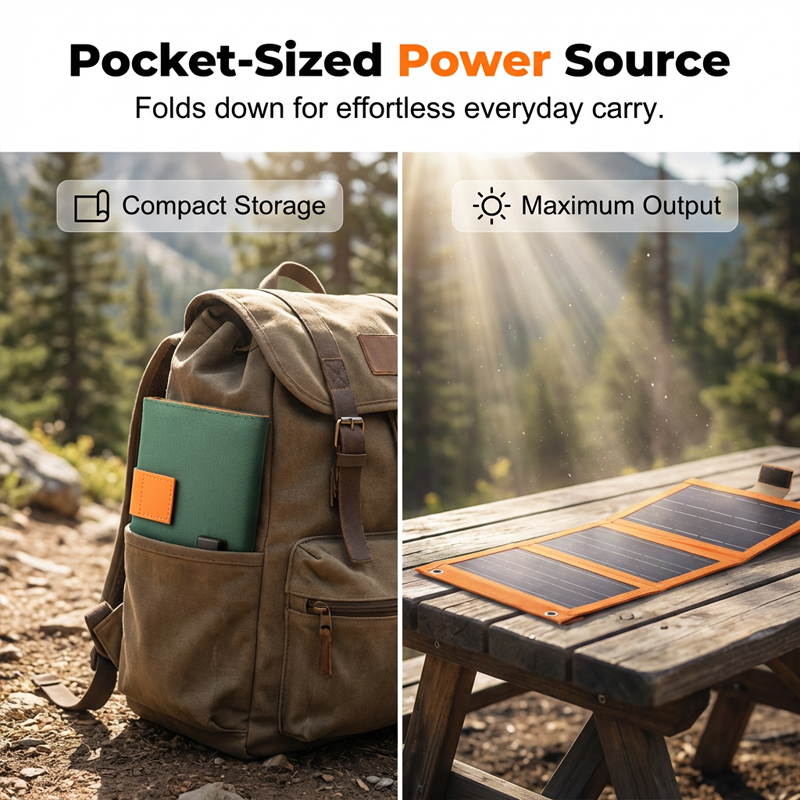 ☀️ NUR FÜR BEGRENZTE ZEIT: 50 % RABATT! ✨ Tragbares Solarpanel – faltbar, USB-Aufladung, wetterfest 🎒