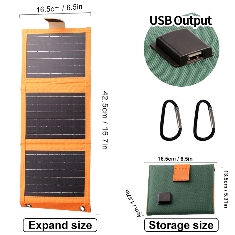 ☀️ NUR FÜR BEGRENZTE ZEIT: 50 % RABATT! ✨ Tragbares Solarpanel – faltbar, USB-Aufladung, wetterfest 🎒