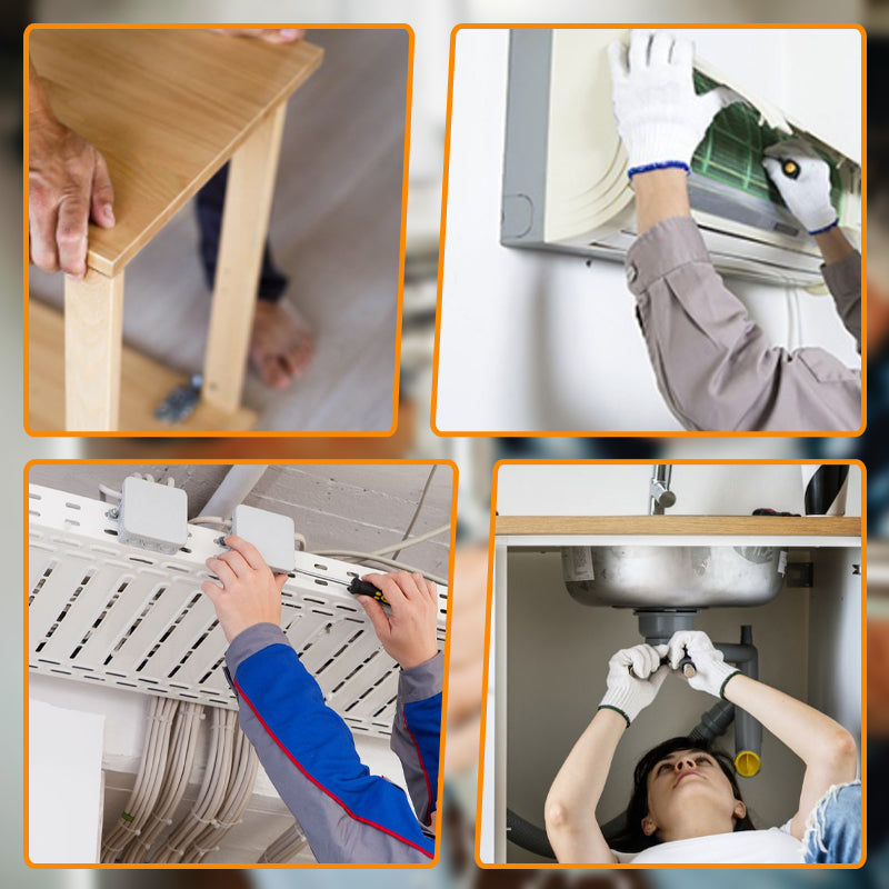 Vielseitiges 9-in-1-Set mit magnetischen Ratschen-Schraubendreherbits