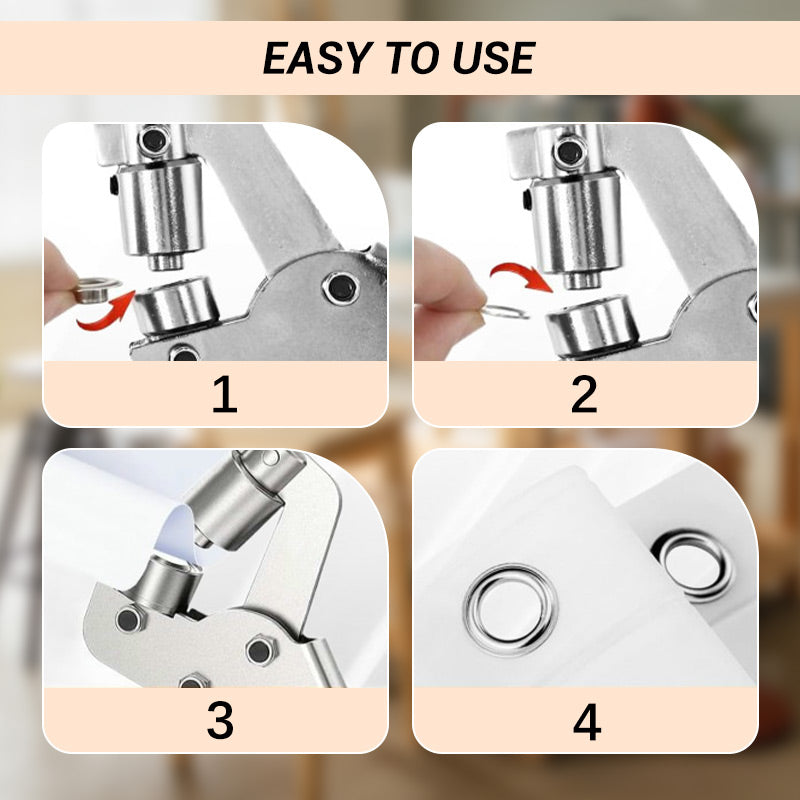 🛠️ NUR FÜR BEGRENZTE ZEIT: 50 % RABATT! ✨ Ösenzangenset – robust, komplett, für Planen & Heimwerker 🔩