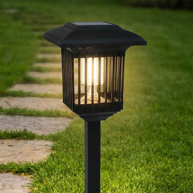 Solarbetriebener 2-in-1-Mückenvernichter und Gartenleuchte