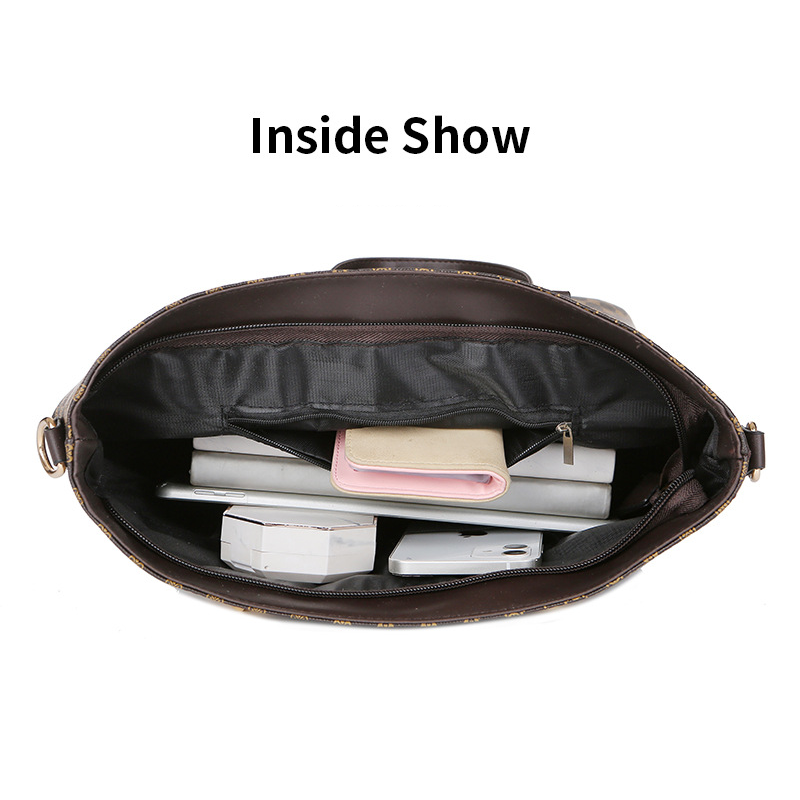 👜 Stilvolles 6-in-1-Set aus Mama- und Babytasche – Bedruckte, vielseitige Umhängetasche, Crossbody-Tasche und Handtasche für den Alltag 🌿
