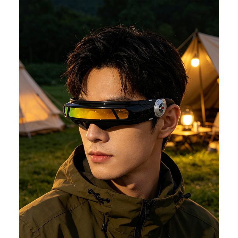 💎 Retro-Punk-Sonnenbrille in unregelmäßiger Form mit UV400-Schutz