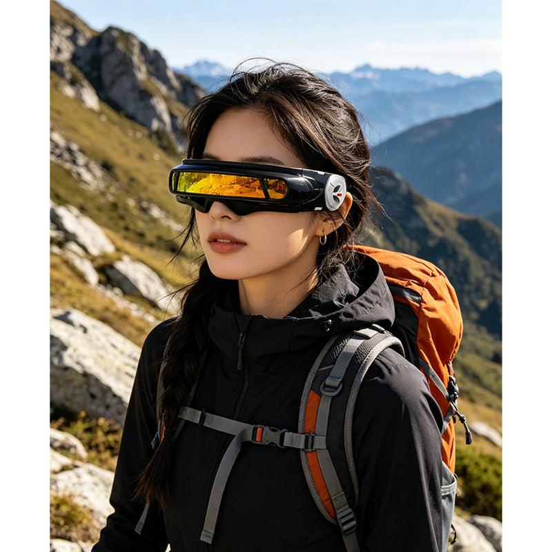 💎 Retro-Punk-Sonnenbrille in unregelmäßiger Form mit UV400-Schutz