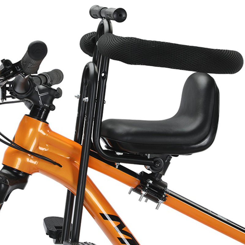 🚲Front Mounted Kids Bike Seat – Adjustable, Foldable, High-Carbon Steel Frame ✨
