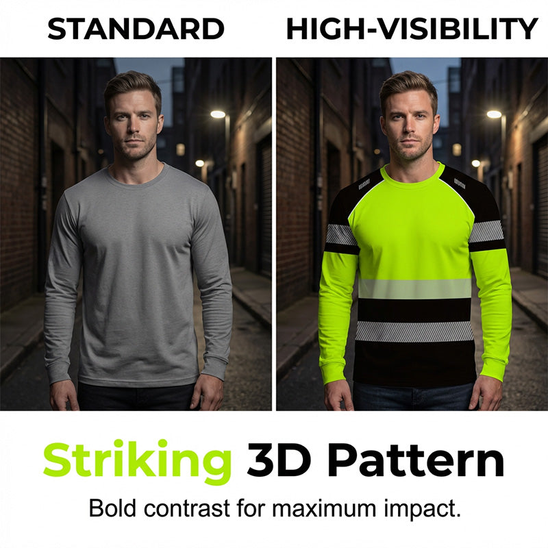 ✨ 3D-gedrucktes Sportshirt für Herren – gut sichtbar, atmungsaktiv, athletische Passform 🌿