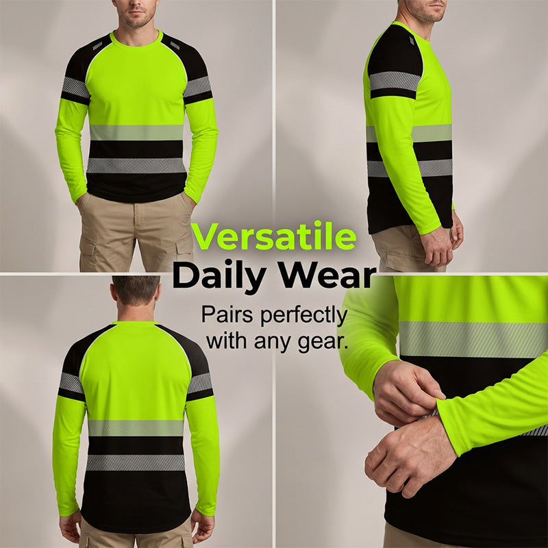 ✨ 3D-gedrucktes Sportshirt für Herren – gut sichtbar, atmungsaktiv, athletische Passform 🌿