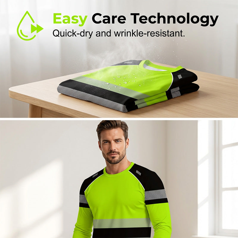✨ 3D-gedrucktes Sportshirt für Herren – gut sichtbar, atmungsaktiv, athletische Passform 🌿