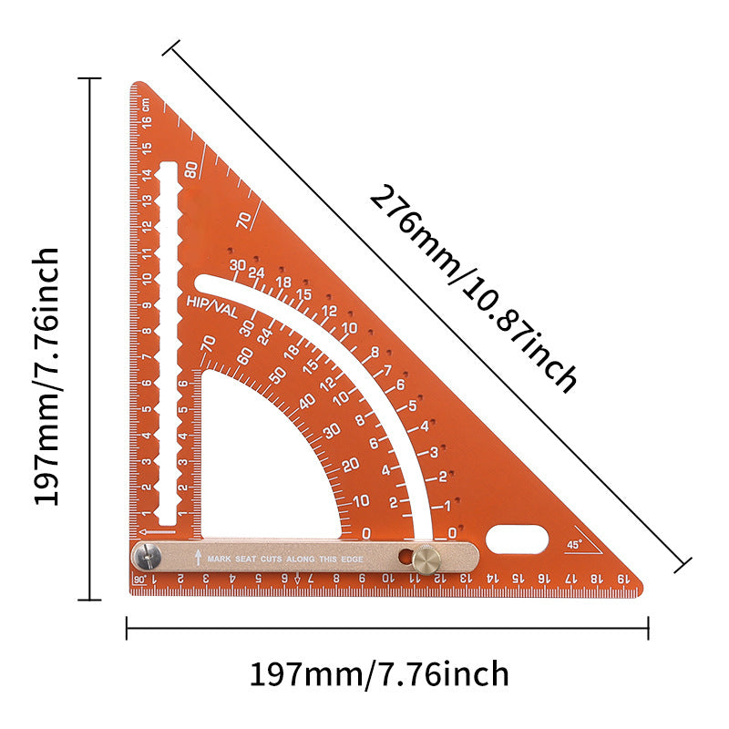 📐 NUR FÜR BEGRENZTE ZEIT: 50 % RABATT! ✨ Präzisions-Dreikantwinkel für die Holzbearbeitung – aus Legierung, verstellbar, rostfrei 🛠️