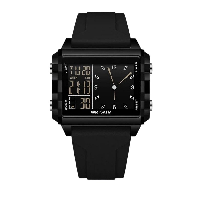 ⏳Zeitlich begrenztes Sonderangebot⏰ Wasserdichte, transparente Digitaluhr – 50 m wasserdicht, leuchtendes Display, Hybridanzeige ✨