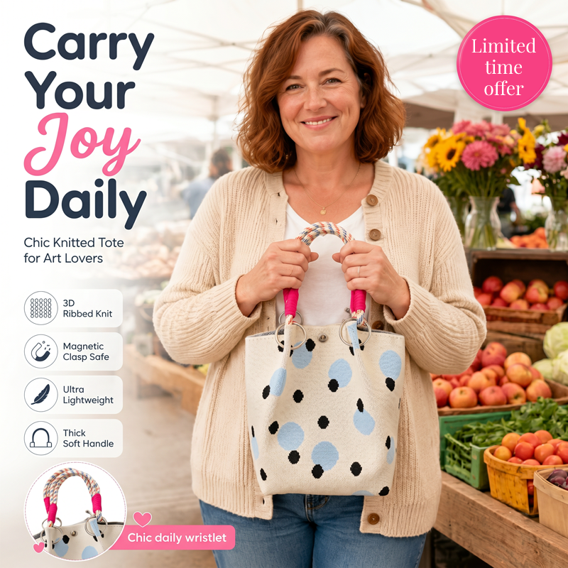 👜 NUR FÜR BEGRENZTE ZEIT: 50 % RABATT! 💥 Niedliche Handtasche mit Polka-Dot-Muster für Damen – klassisches Punktmuster, geräumig, schick für jeden Tag ✨
