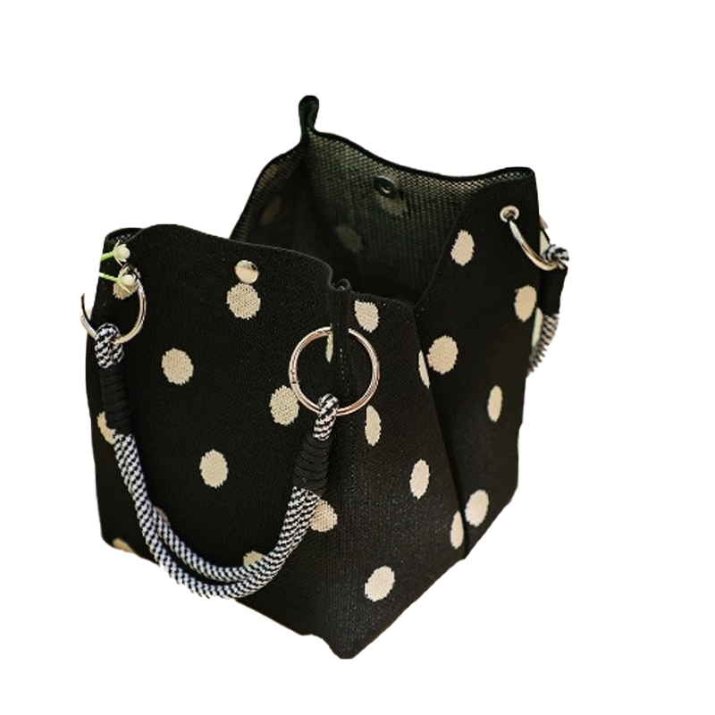 👜 NUR FÜR BEGRENZTE ZEIT: 50 % RABATT! 💥 Niedliche Handtasche mit Polka-Dot-Muster für Damen – klassisches Punktmuster, geräumig, schick für jeden Tag ✨
