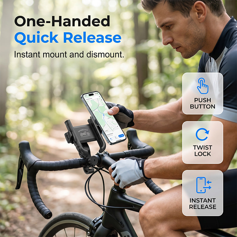 🎉 Sonderangebot 2026 – Über 42.000 verkaufte Exemplare! 🚴‍♂️ Fahrrad-Handyhalterung mit Schnellverschluss – SecureLock & stoßfeste Polsterung 📱