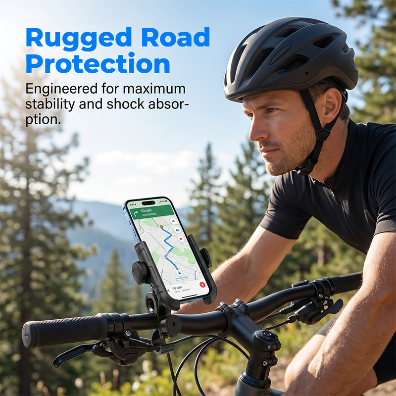 🎉 Sonderangebot 2026 – Über 42.000 verkaufte Exemplare! 🚴‍♂️ Fahrrad-Handyhalterung mit Schnellverschluss – SecureLock & stoßfeste Polsterung 📱