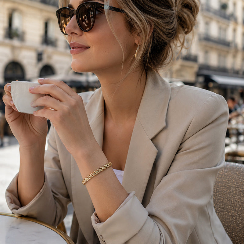 🎉 Sonderangebot 2026 – Über 13.000 Stück verkauft! 💞 Elegantes goldenes Kettenarmband für Damen