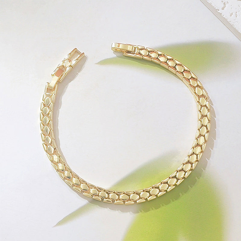 🎉 Sonderangebot 2026 – Über 13.000 Stück verkauft! 💞 Elegantes goldenes Kettenarmband für Damen