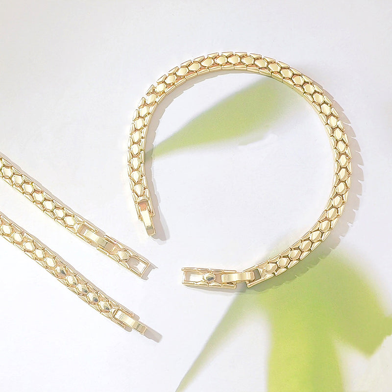 🎉 Sonderangebot 2026 – Über 13.000 Stück verkauft! 💞 Elegantes goldenes Kettenarmband für Damen