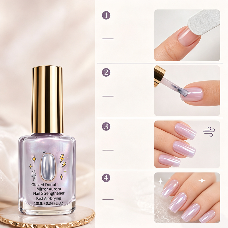 🎉 Sonderangebot 2026 – Über 24.700 verkaufte Exemplare!💅 Lilac Glossy Mirror Nagelstärker