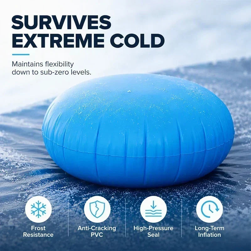 ❄️ NUR FÜR BEGRENZTE ZEIT: 50 % RABATT! ✨ Aufblasbares Luftkissen zur Wintervorbereitung für runde Pools – zum Ausgleich des Eisdrucks, als Winterschutz für Pools 🏊