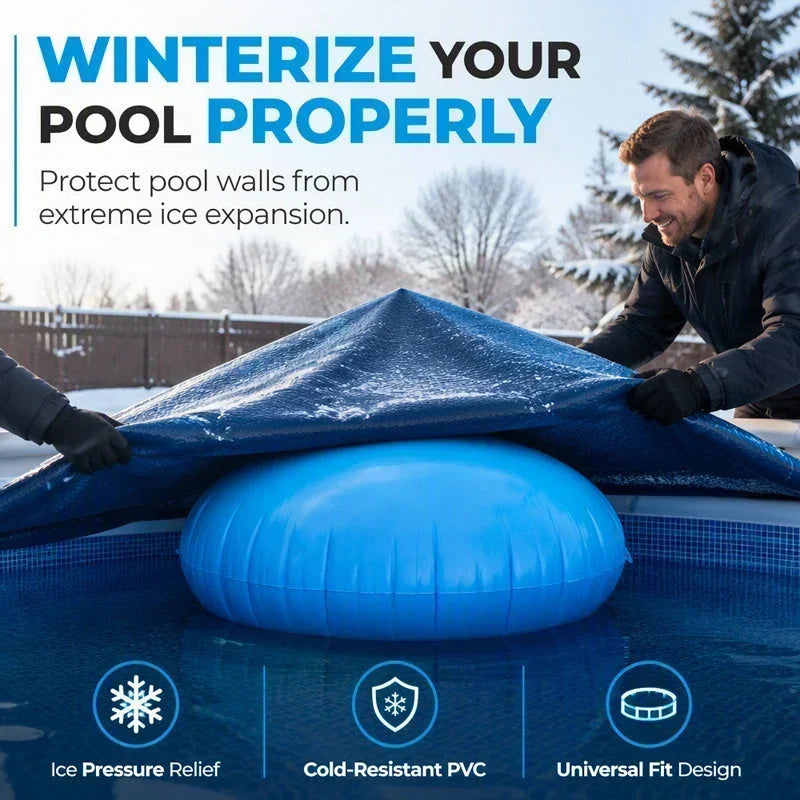 ❄️ NUR FÜR BEGRENZTE ZEIT: 50 % RABATT! ✨ Aufblasbares Luftkissen zur Wintervorbereitung für runde Pools – zum Ausgleich des Eisdrucks, als Winterschutz für Pools 🏊