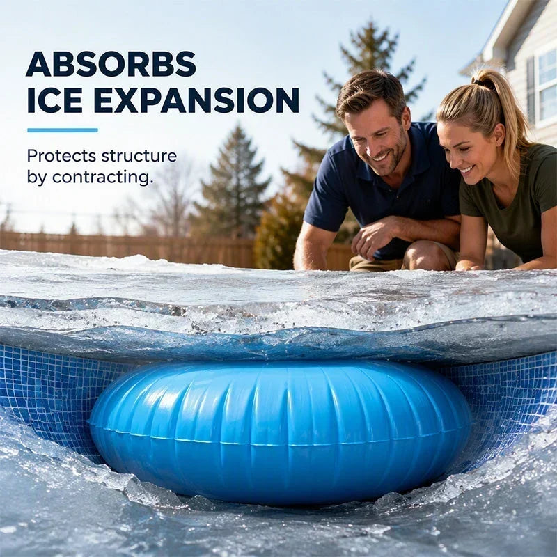 ❄️ NUR FÜR BEGRENZTE ZEIT: 50 % RABATT! ✨ Aufblasbares Luftkissen zur Wintervorbereitung für runde Pools – zum Ausgleich des Eisdrucks, als Winterschutz für Pools 🏊