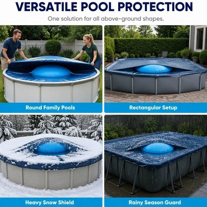❄️ NUR FÜR BEGRENZTE ZEIT: 50 % RABATT! ✨ Aufblasbares Luftkissen zur Wintervorbereitung für runde Pools – zum Ausgleich des Eisdrucks, als Winterschutz für Pools 🏊